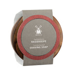 MÜHLE Sandalwood Shaving Soap in Steamed Ash Bowl, Package Display