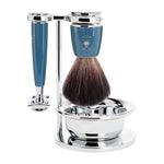 MÜHLE RYTMO Petrol 4 Pc. Black Fibre / Safety Razor Shaving Set