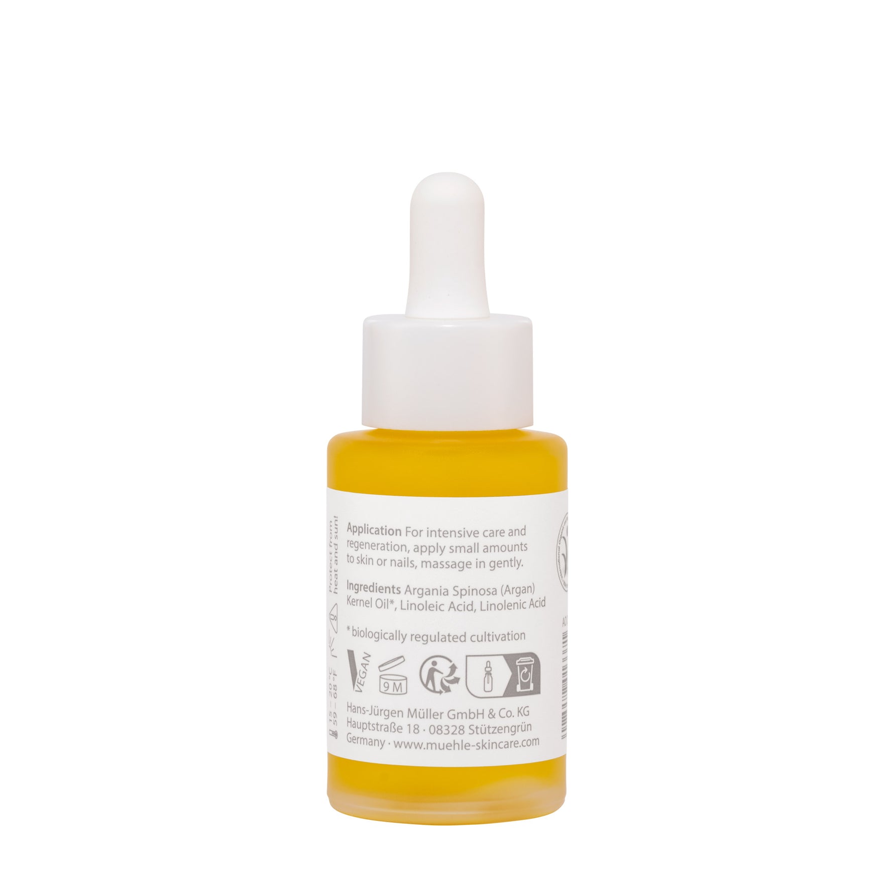 MÜHLE Organic Argan Oil, Back