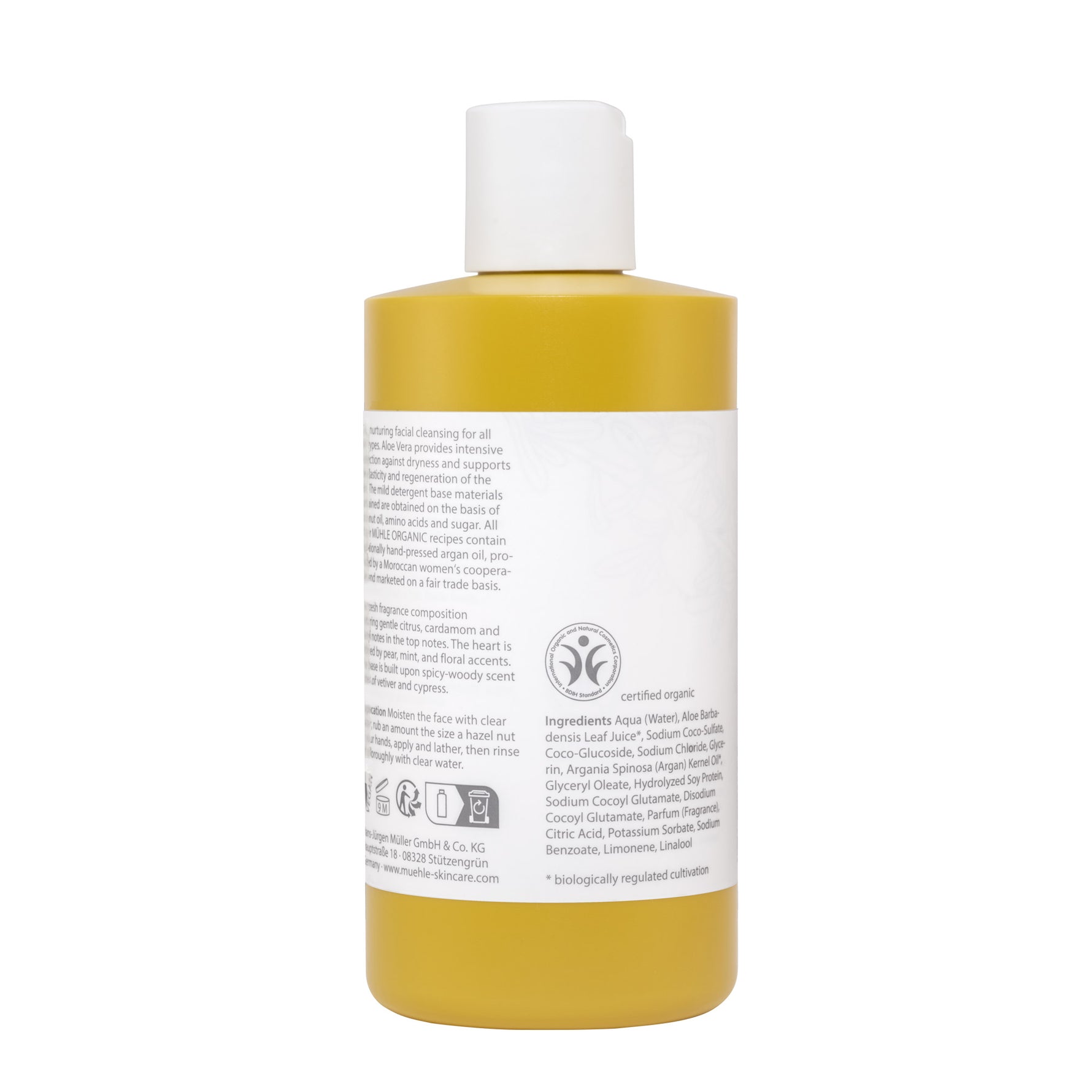 MÜHLE Organic Face Wash, Back