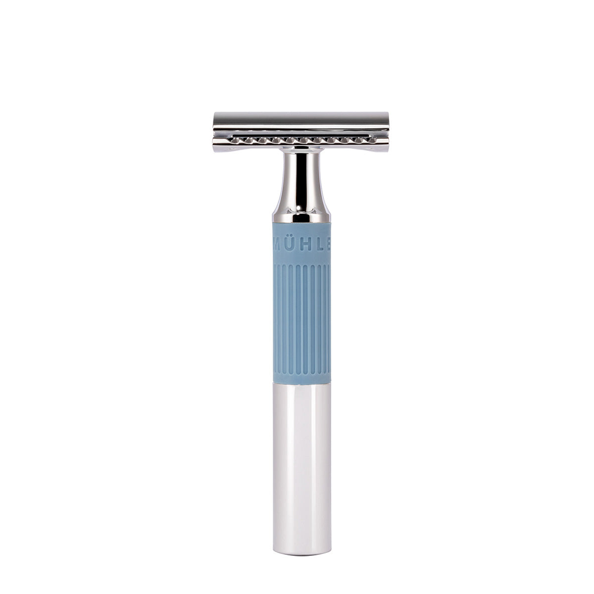 MÜHLE NEO Closed Comb Safety Razor in Glacier Blue