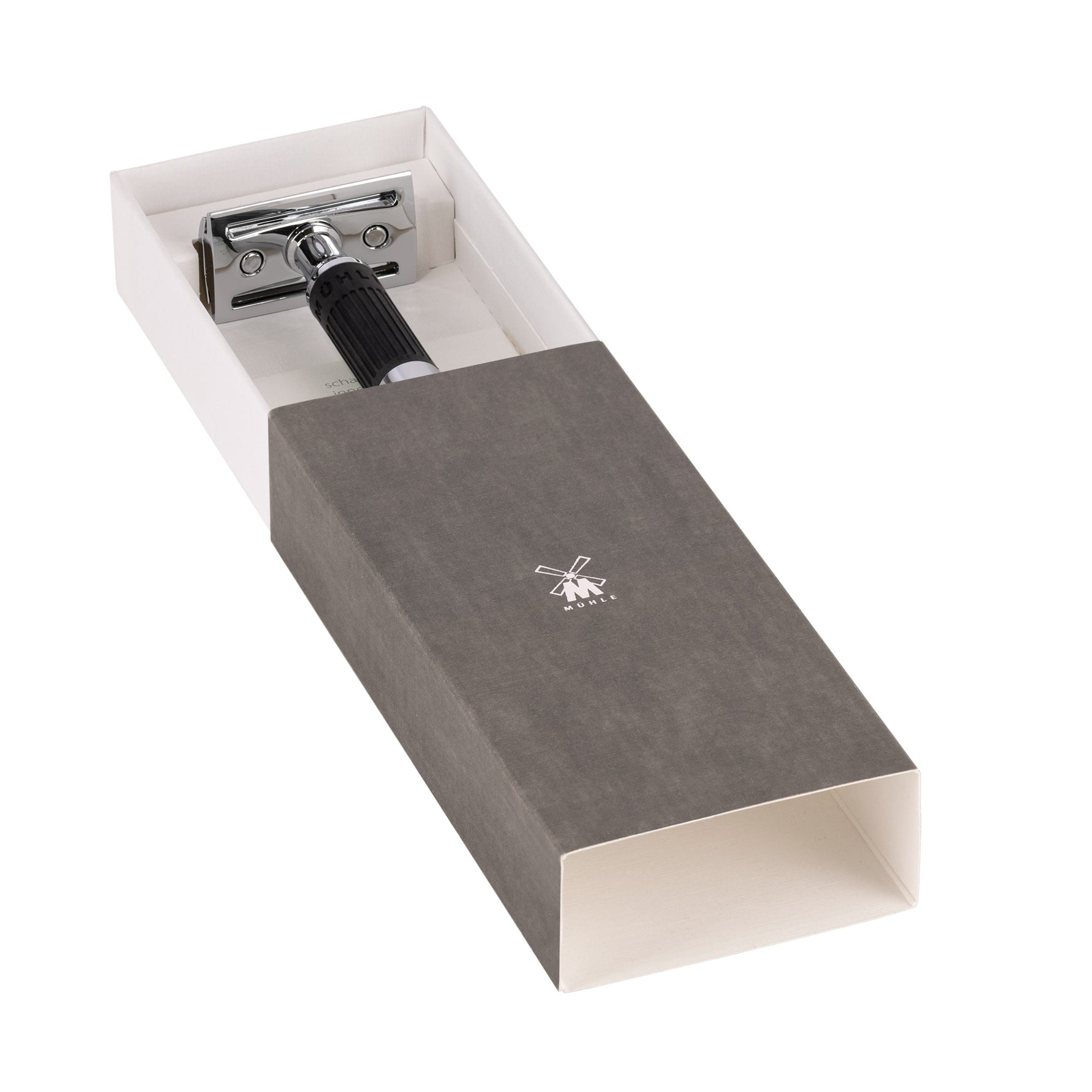 MÜHLE NEO Safety Razor, Closed Comb, Black