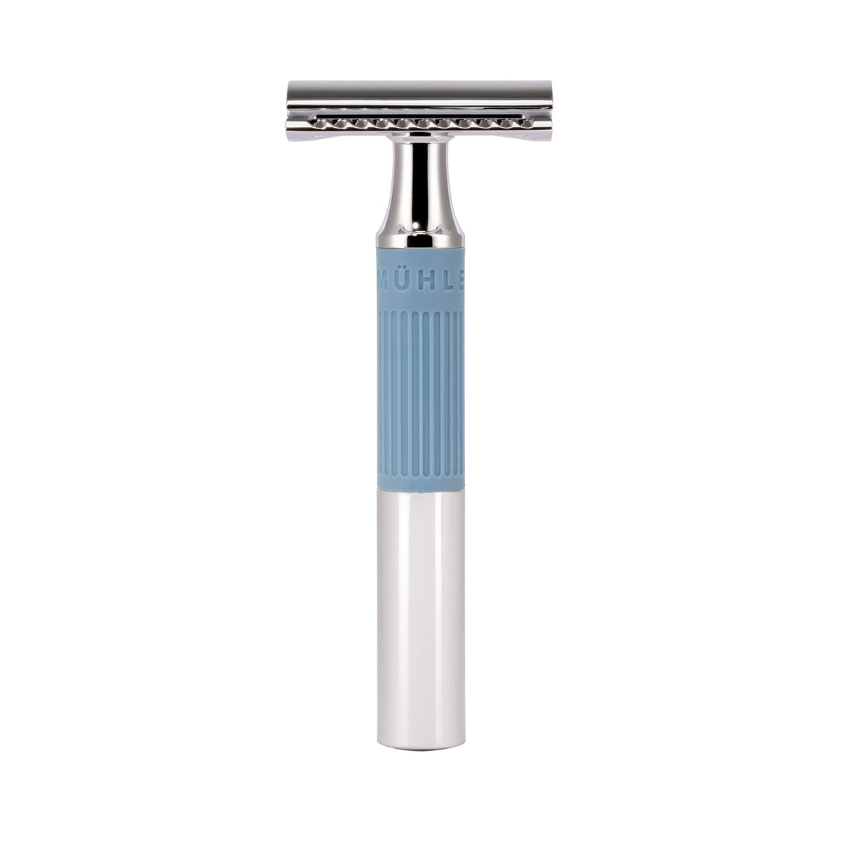 MÜHLE NEO Safety Razor, Closed Comb, Glacier Blue