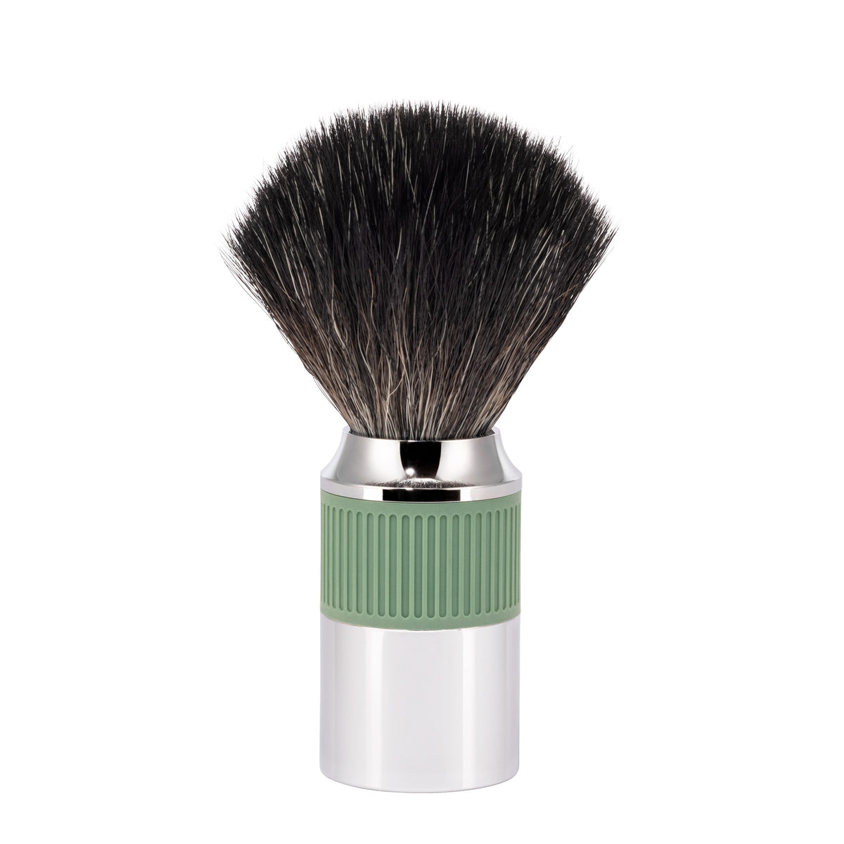 MÜHLE NEO Shaving Brush, Black Fibre, Salvia Green