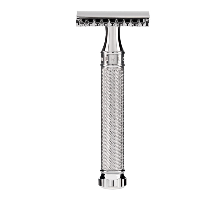 MUHLE Traditional Chrome 'Twist' Safety Razor - Open Comb