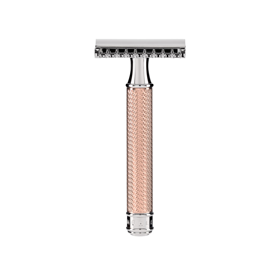 MÜHLE Traditional Rose Gold Safety Razor - Open Comb