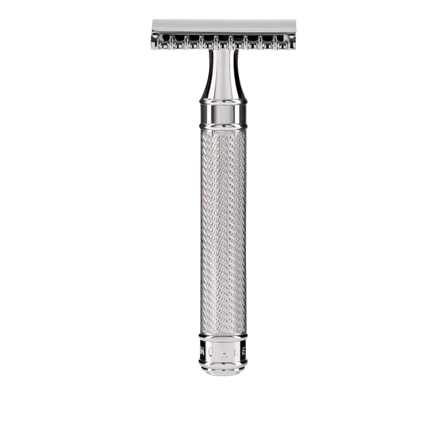 Traditional Large Stainless Steel Safety Razor - Open Comb | MÜHLE ...