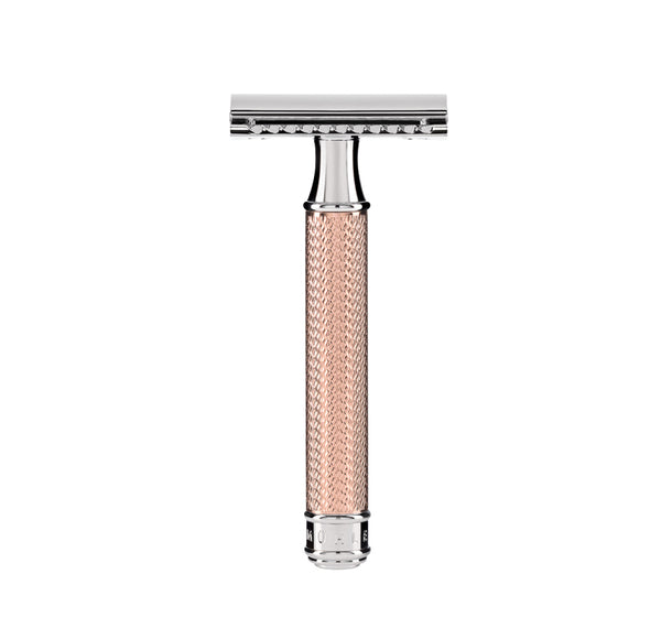 Traditional Rosegold Safety Razor - Closed Comb | MÜHLE – MUHLE
