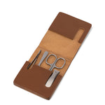 MÜHLE Travel Manicure Set in Cowhide Case