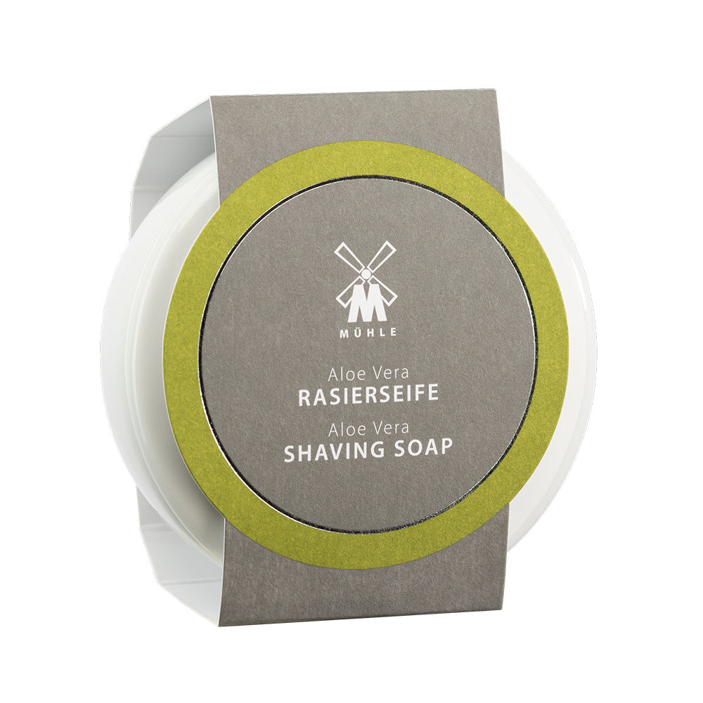 MÜHLE Porcelain Dish With Aloe Vera Shaving Soap, In package