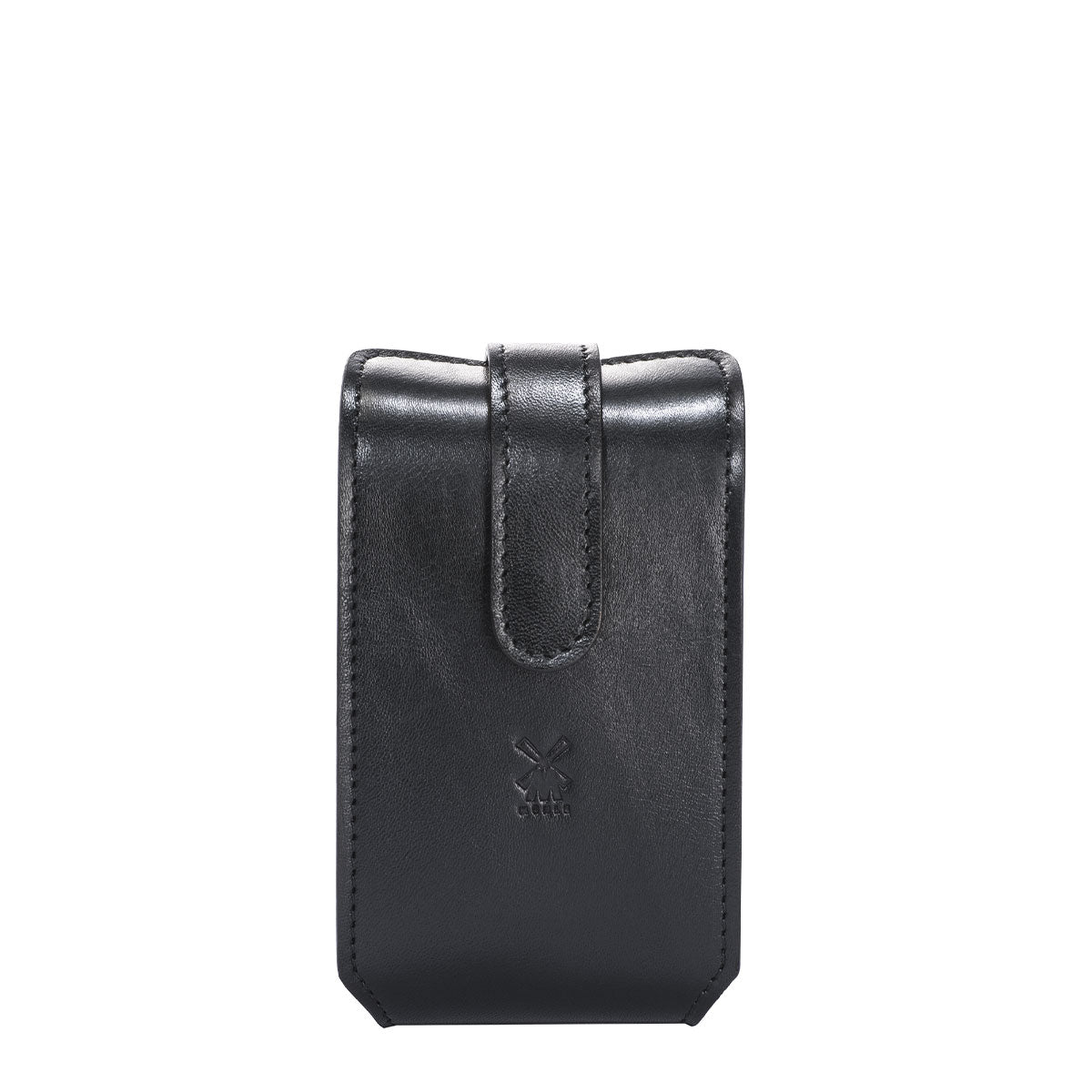 MÜHLE Black Leather Travel Razor & Shaving Brush Case - Front