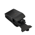 MÜHLE Black Leather Travel Razor & Shaving Brush Case - Open