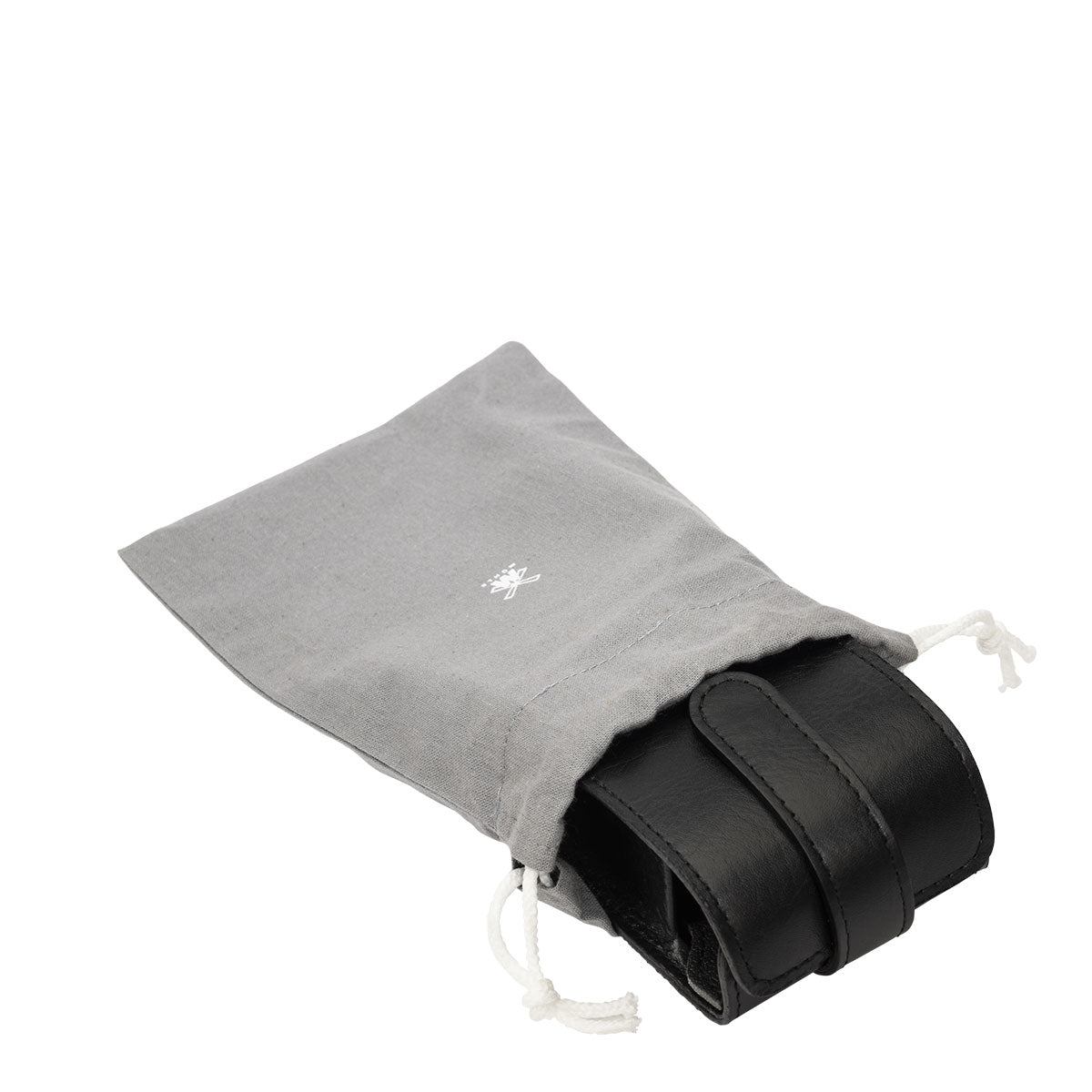 MÜHLE Black Leather Travel Razor & Shaving Brush Case - In Sleeve