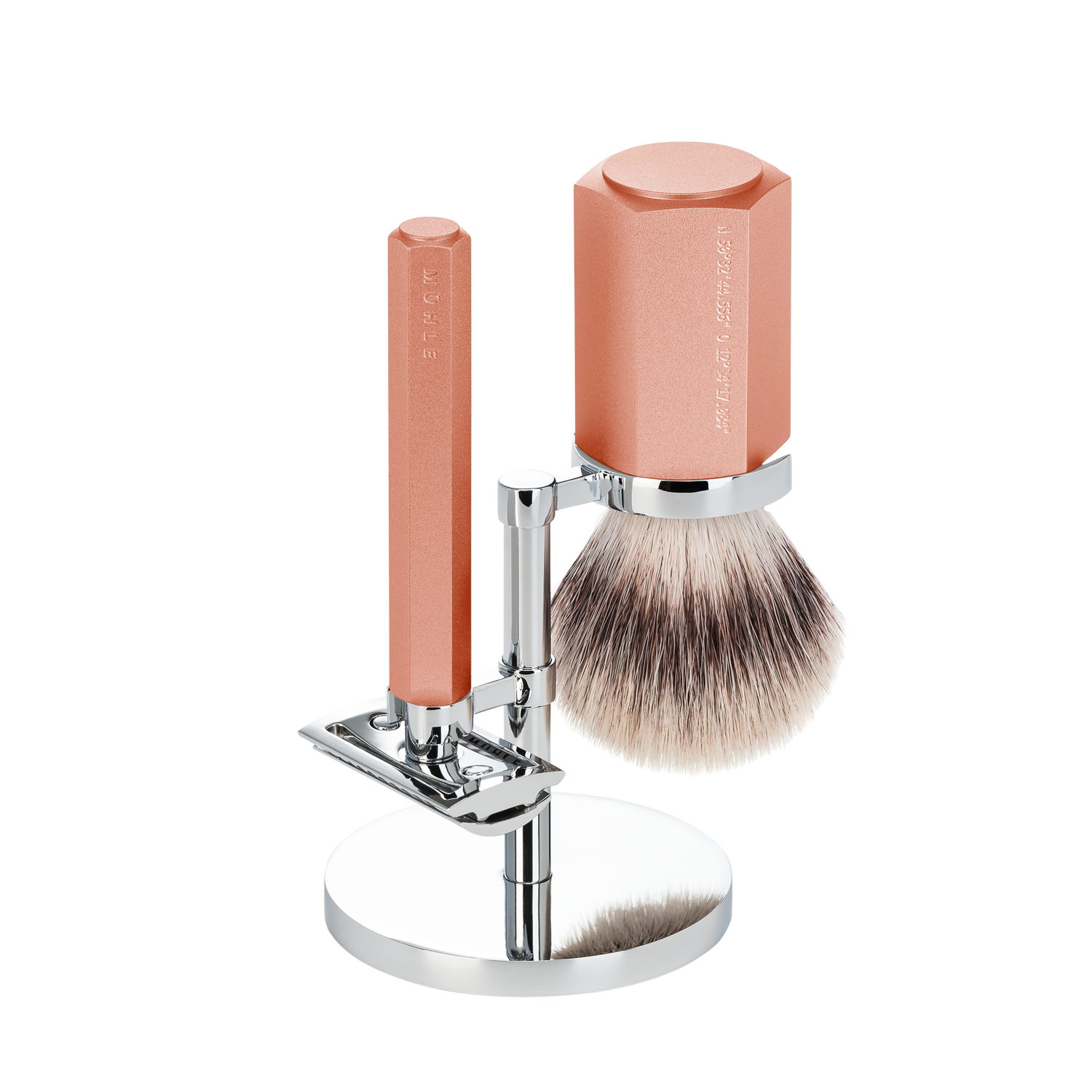 MÜHLE HEXAGON 3 Pc. Shaving Set, Silvertip Fibre® & Safety Razor, Sunrise