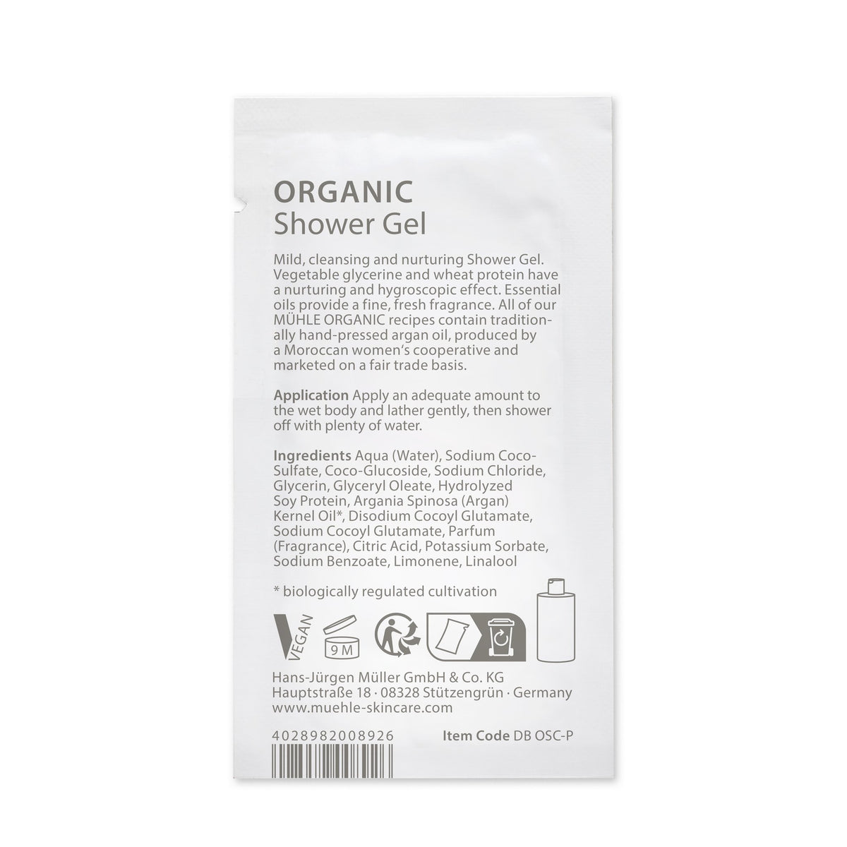 MÜHLE ORGANIC Shower Gel [SAMPLE]