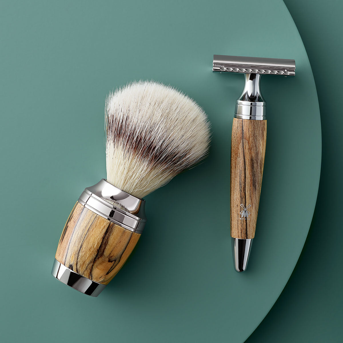 Maquinilla de afeitar y brocha de afeitar Mühle stylo