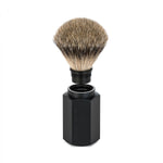 MÜHLE Hexagon Graphite 3-Piece Silvertip Badger Shaving Set, Shaving Brush