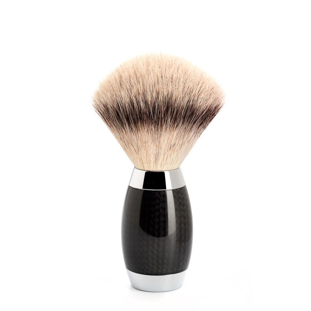 MÜHLE Edition Carbon 3-Piece Silvertip Fiber Shaving Set, Shaving Brush