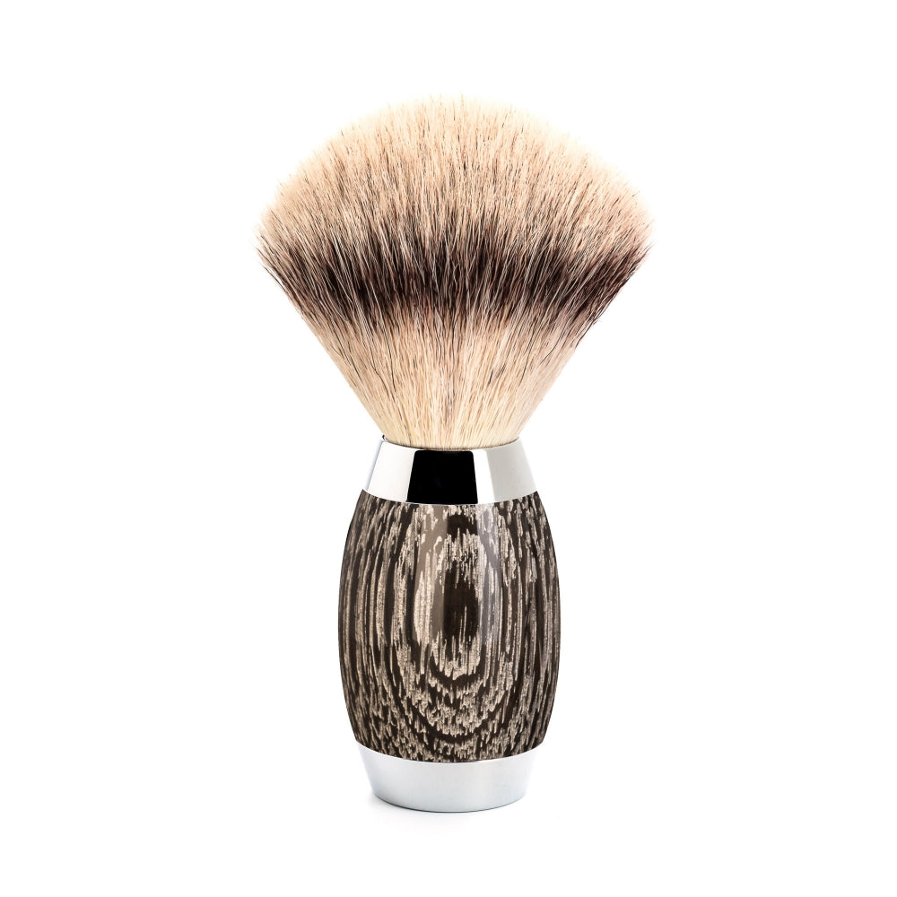 MÜHLE Edition Ancient Oak &amp; Sterling Silver Silvertip Fiber Shaving Brush