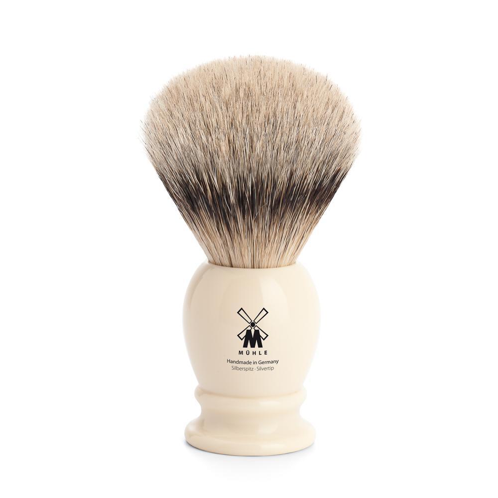 MÜHLE Classic Large Faux Ivory Silvertip Badger Shaving Brush