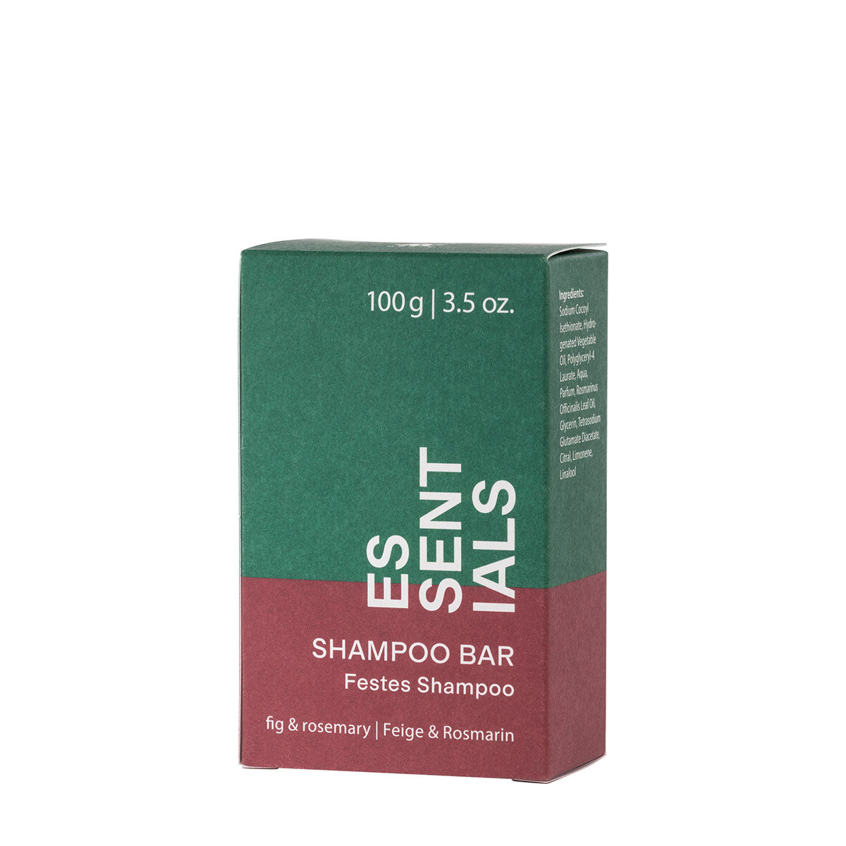Barra de shampoo MÜHLE Essentials Fig & Rosemary, embalagem