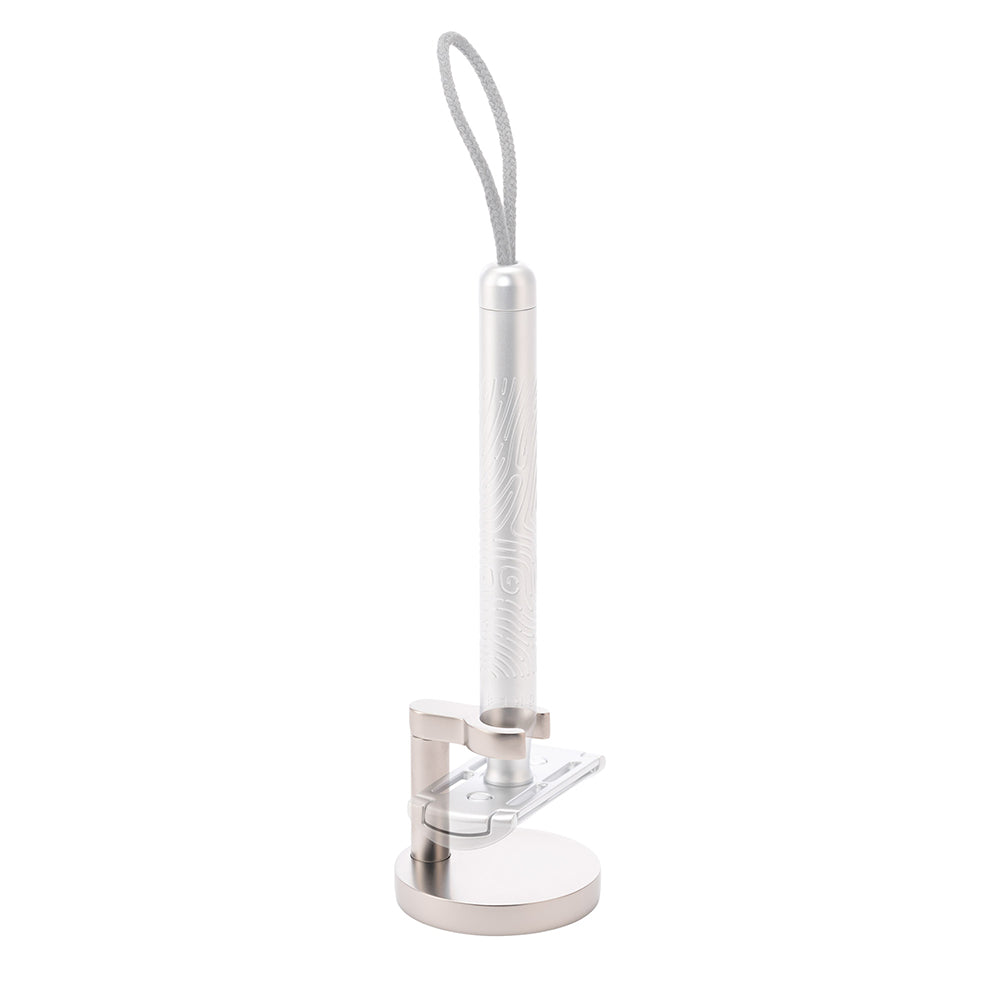 MÜHLE Matte Silver Safety Razor Stand w/ Companion Razor
