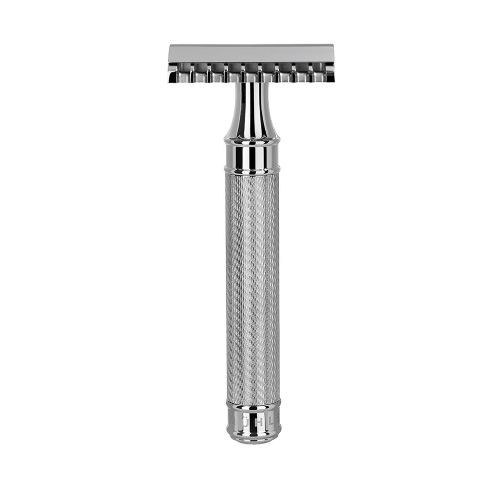 MÜHLE Traditional Large Stainless Steel Safety Razor, Front