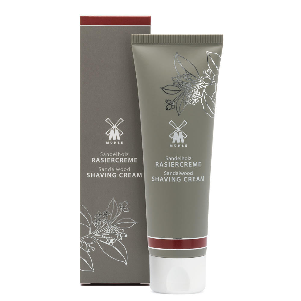 MÜHLE Sandalwood Shaving Cream & Aftershave Balm Set, Shaving Cream