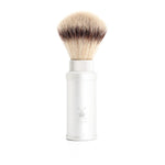 MÜHLE Travel Silver Anodized Aluminum Silvertip Fiber Travel Shaving Brush