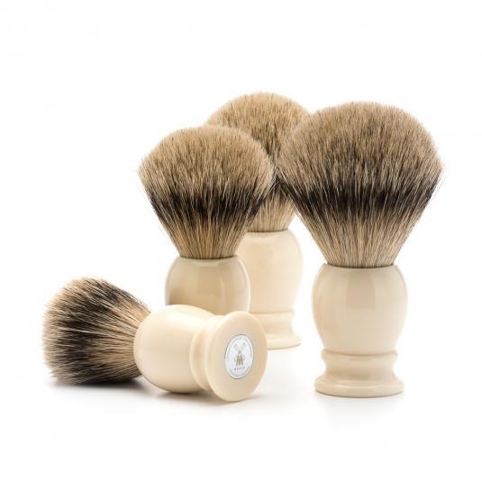 MÜHLE Classic Medium Faux Ivory Silvertip Badger Shaving Brush
