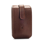 MÜHLE Travel Florentine Brown Leather Silvertip Fiber & Fusion Shaving Kit, Florentine Brown Leather