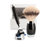 MÜHLE Edition Carbon 3-Piece Silvertip Fiber Shaving Set