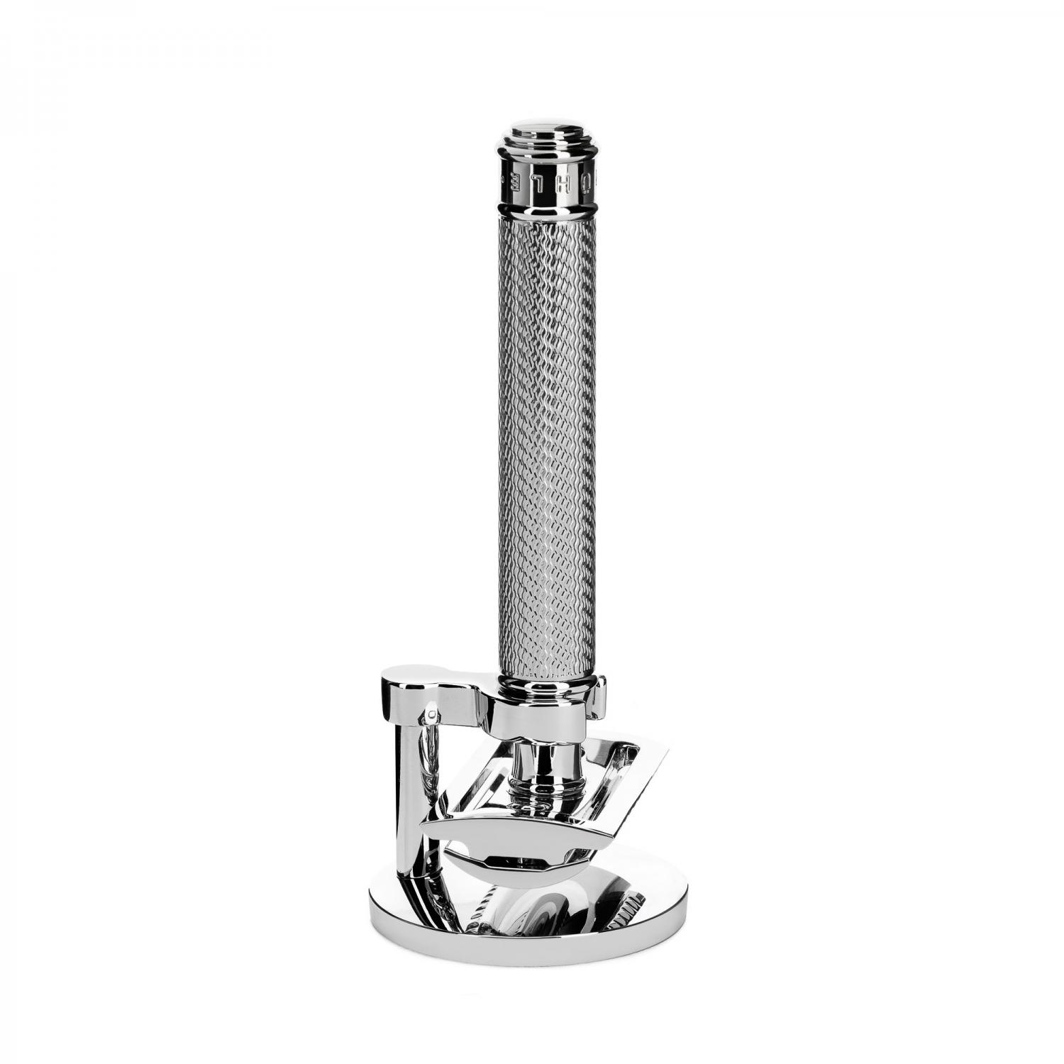 MÜHLE Traditional Metal 2-Piece Shaving Set R89 Safety Razor &amp; Stand