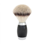 MÜHLE Edition Carbon 3-Piece Silvertip Fiber & Safety Razor Shaving Set, Shaving Brush