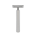 MÜHLE Hexagon Anodized Silver Silvertip Badger 3-Piece Shaving Set, Razor