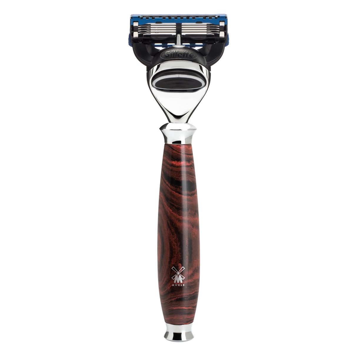 MÜHLE PURIST 3 Pc. Shaving Set, Silvertip Fibre® Brush & Gillette® Fusion™ Razor, Ebonite