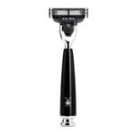 MÜHLE Rytmo Black 4-Piece Pure Badger & Mach-3 Shaving Set, Gillette Mach3 Razor
