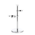MÜHLE Purist Black 3-Piece Silvertip Fiber & Safety Razor Shaving Set, Metal Stand