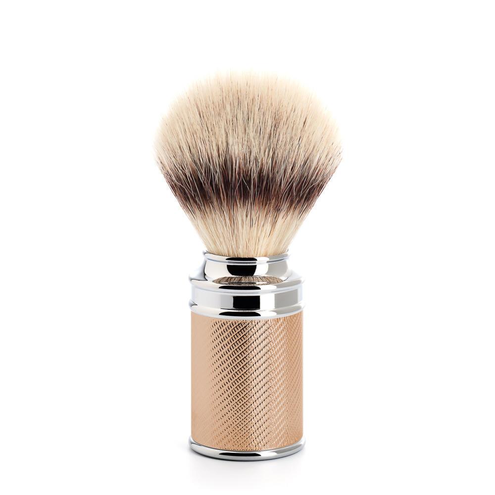 MÜHLE Rosegold Silvertip Fiber &amp; Closed Comb Safety Razor Shaving Set, Silvertip Fiber Shaving Brush