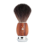MÜHLE Vivo Plumwood 4-Piece Black Fiber & Fusion Shaving Set, Shaving Brush