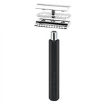 MÜHLE Hexagon Graphite 3-Piece Silvertip Badger Shaving Set, Razor