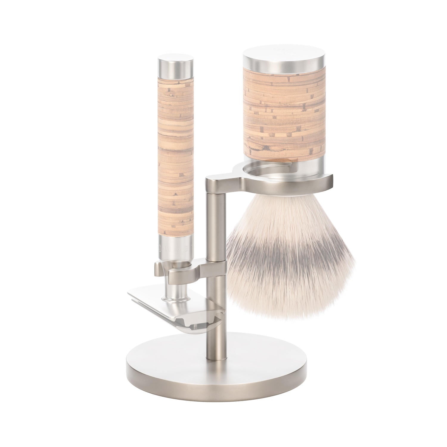MÜHLE Rocca Series Matte Stainless Steel Shaving Set Stand, Alternative View