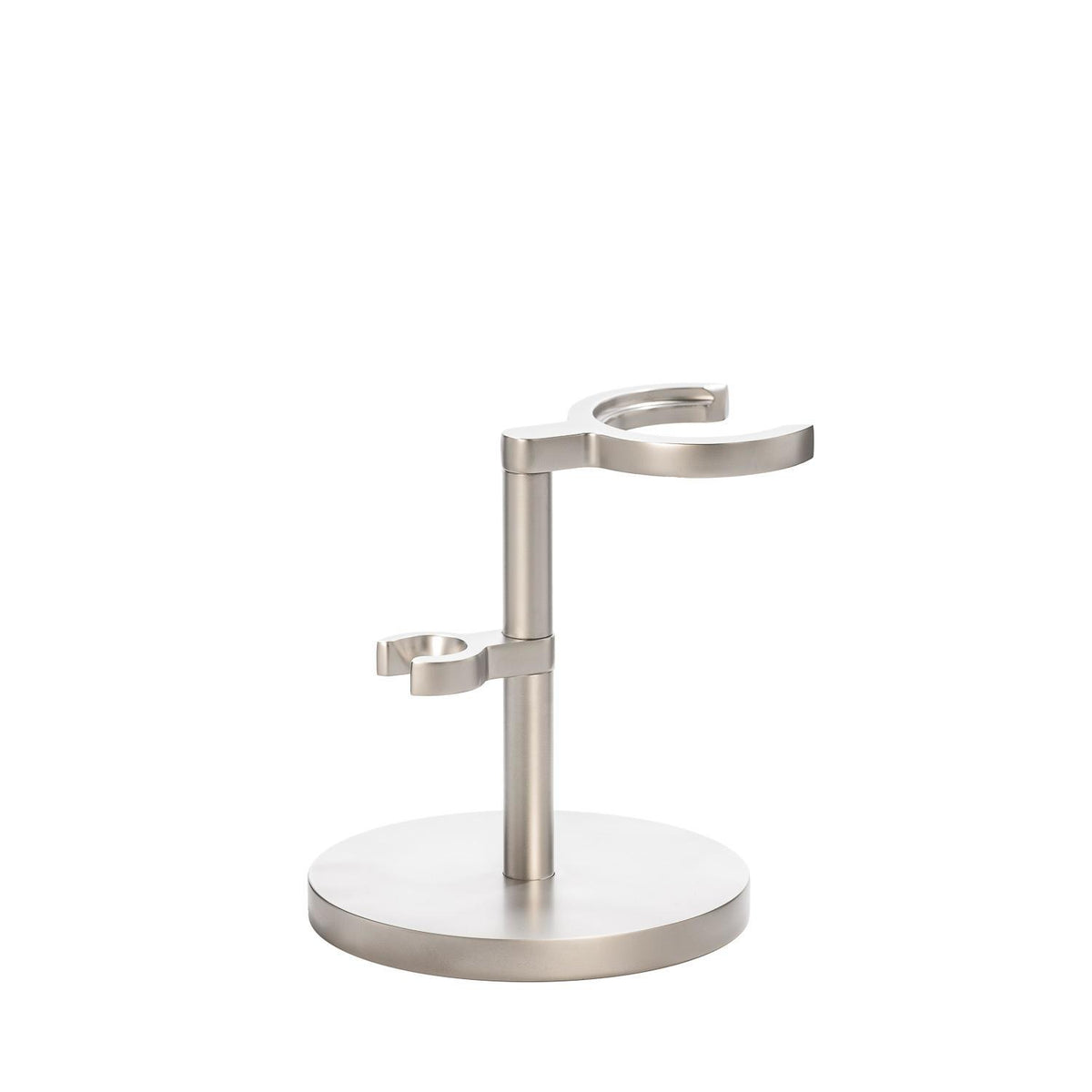 MÜHLE Rocca Silver Matt Stainless Steel 3-Piece Silvertip Badger & Safety Razor Shaving Set, Stand