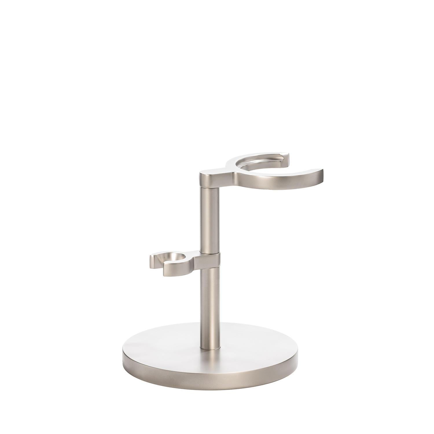 MÜHLE Rocca Series Matte Stainless Steel Shaving Set Stand